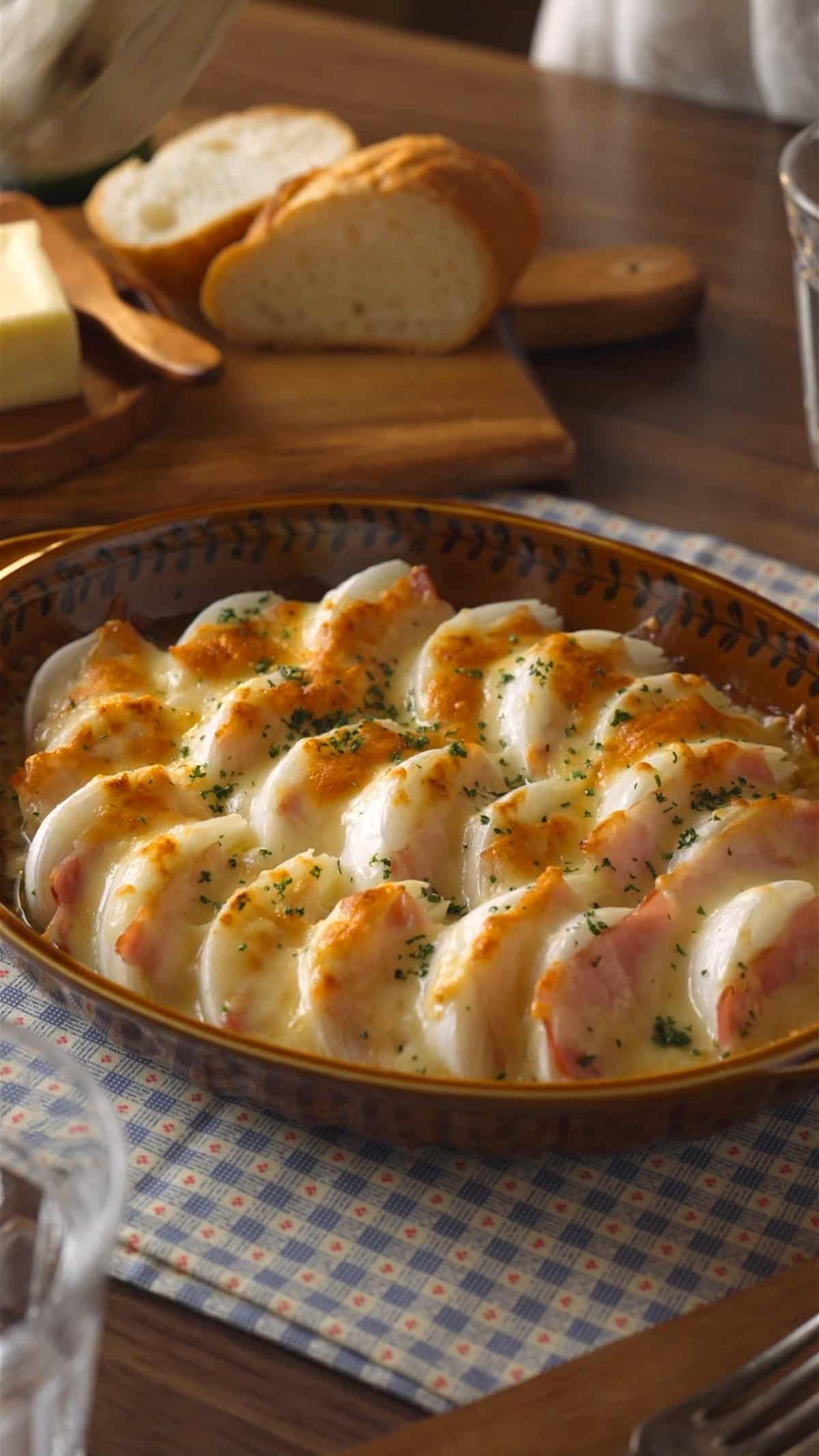 新玉ねぎのチーズ焼き