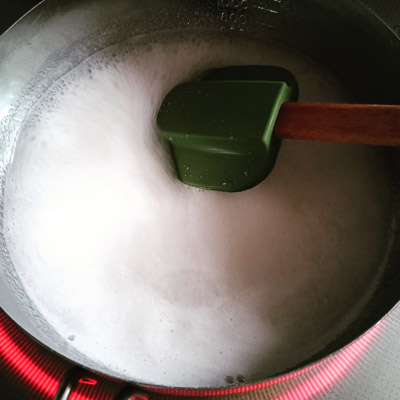 豪華版果物いっぱいミルク寒天♪