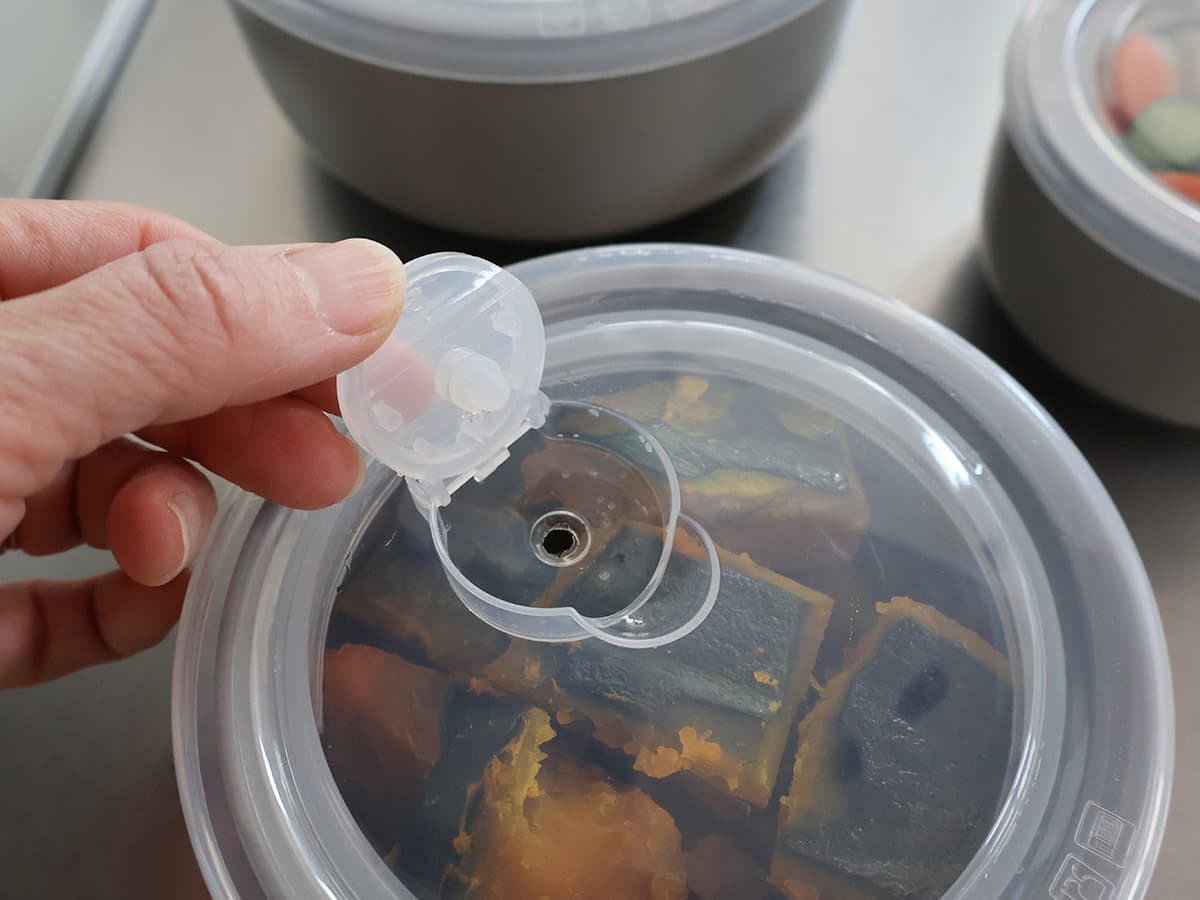 bon moment 食卓でも使える 蓋つき保存容器 3サイズセット/ボンモマン