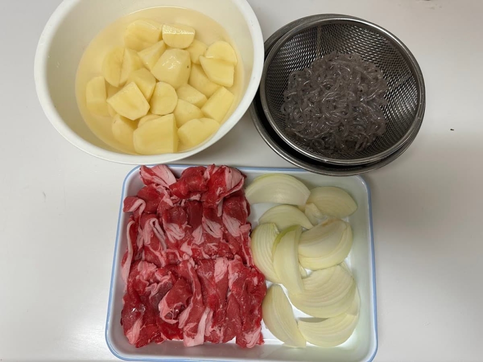 肉じゃがの材料