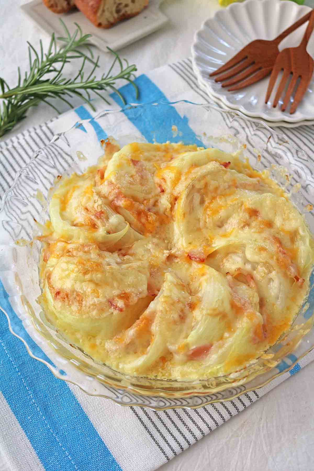 新玉ねぎチーズ焼き７