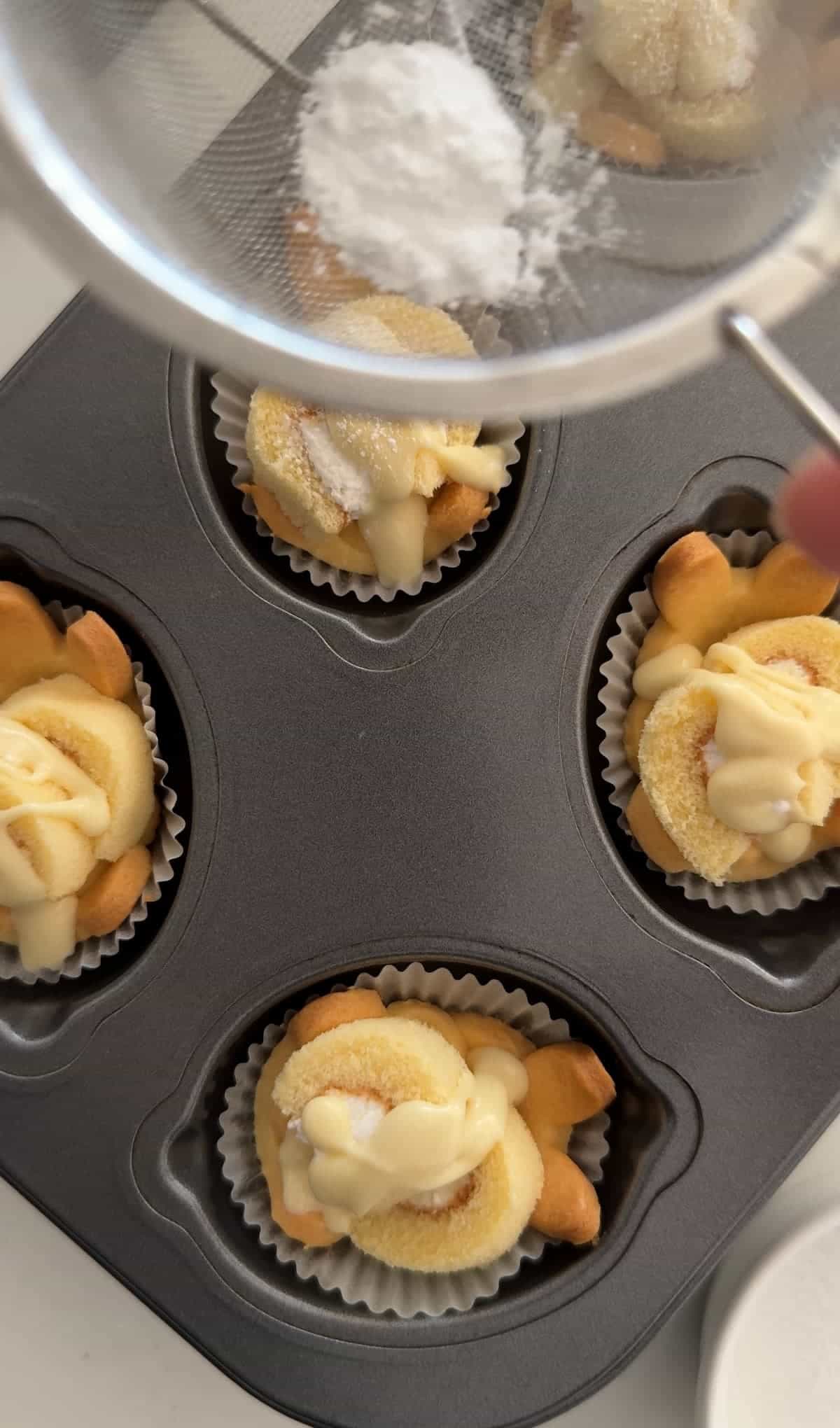 うさぎのロールケーキタルト