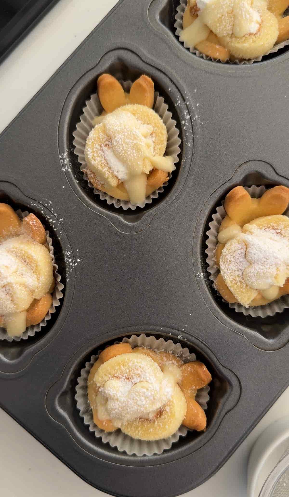 うさぎのロールケーキタルト