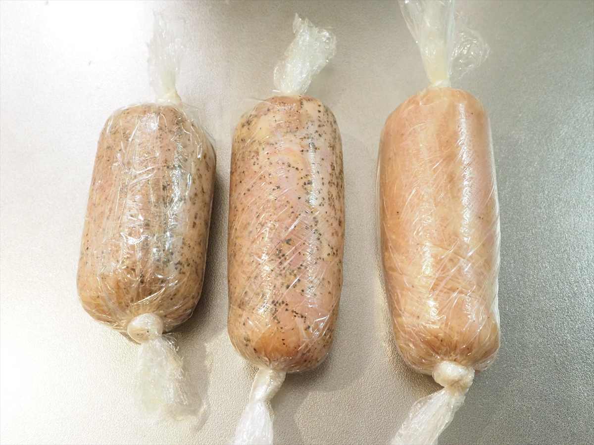1㎏鶏ハム大鍋でまとめて調理