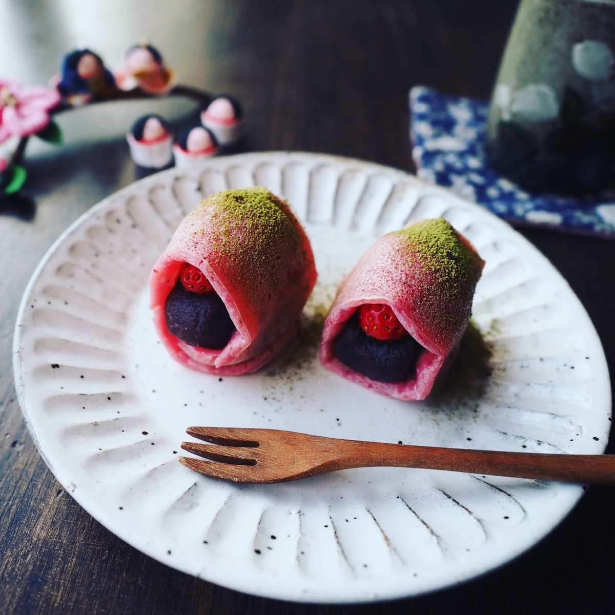 ひな祭りにも！フライパンで簡単♪もっちもち「いちご餅」の作り方