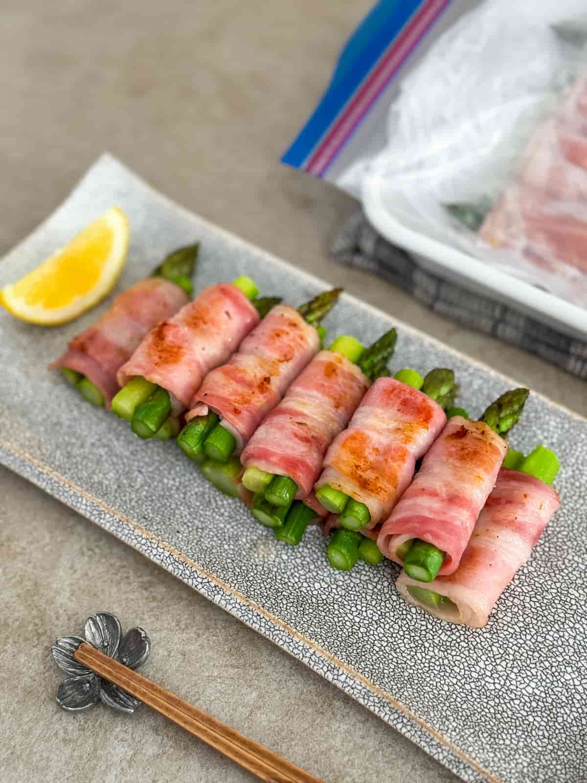 凍ったまま調理できる!アスパラベーコン巻きの「冷凍ストック」の作り方