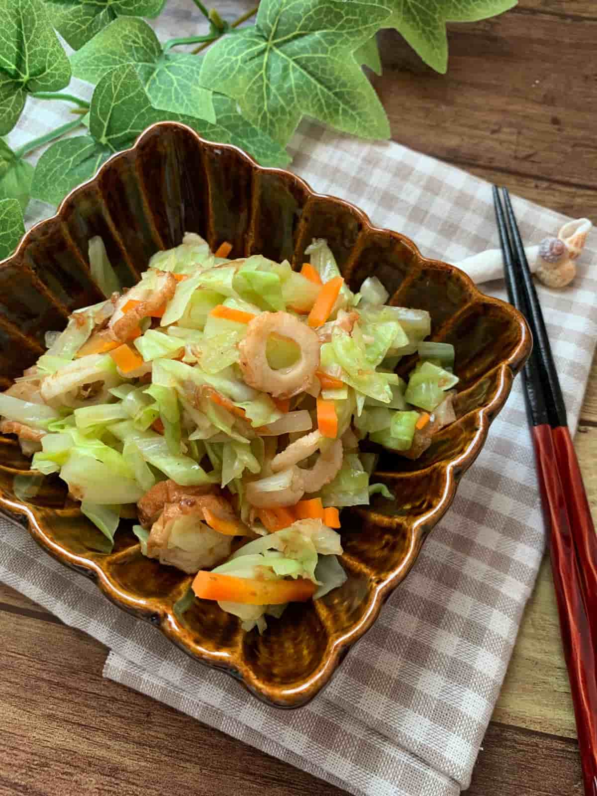 お手軽副菜！さわやかな「キャベツのポン酢和え」