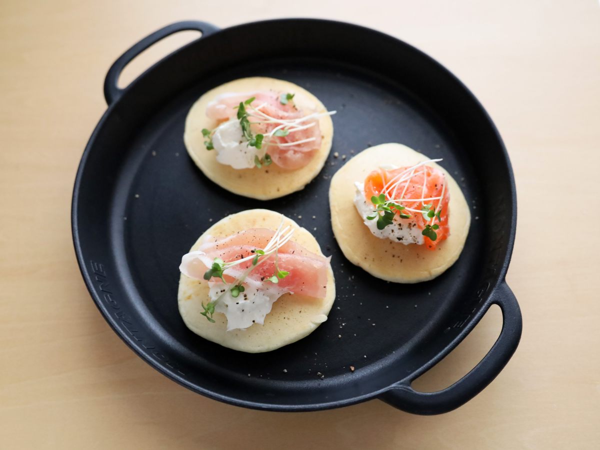カナッペ風「お食事パンケーキ」のレシピ