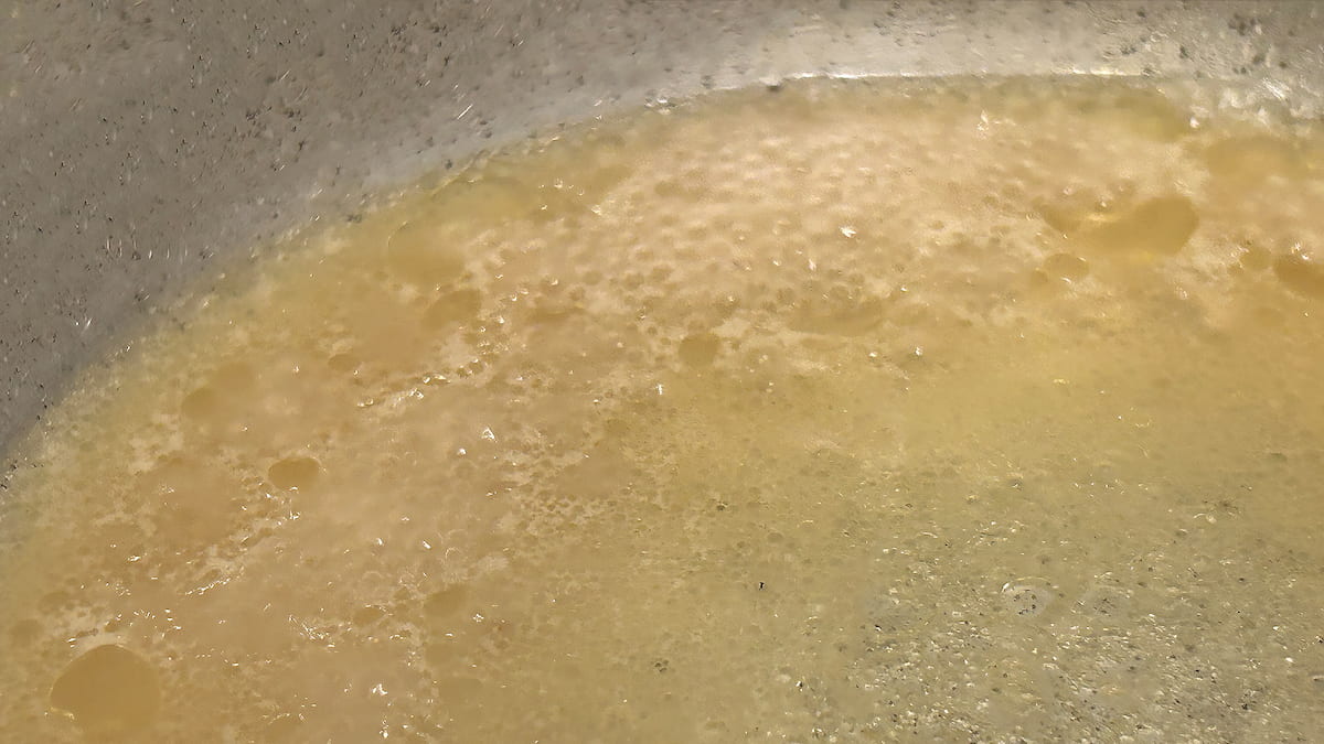 工程6「あさりのスパゲティ」