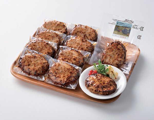 館ヶ森高原豚 焼ハンバーグ10個セット／Ark館ヶ森