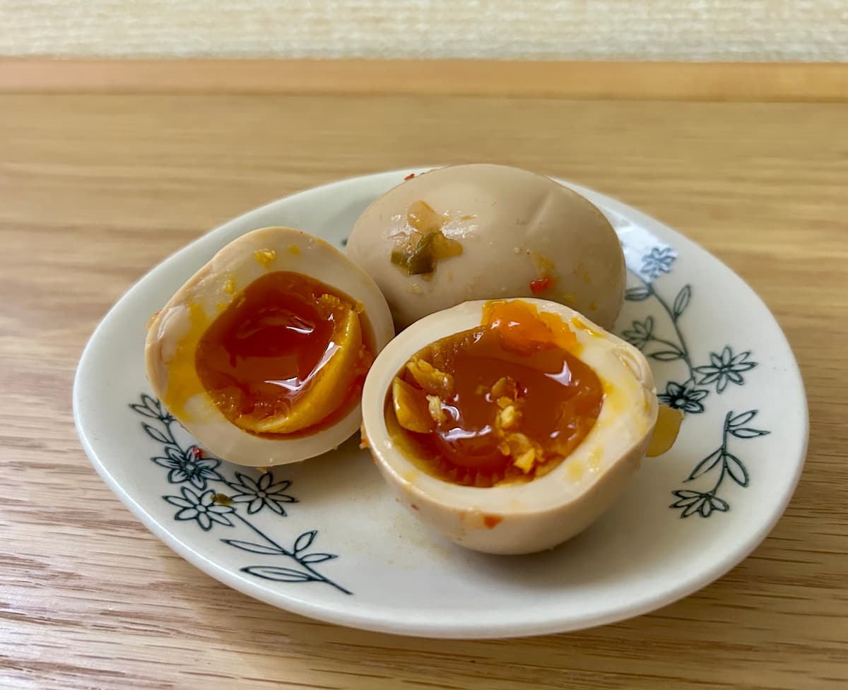 セブン韓国グルメフェアで発見♪香味ダレたっぷりの「煮たまご」が絶品!