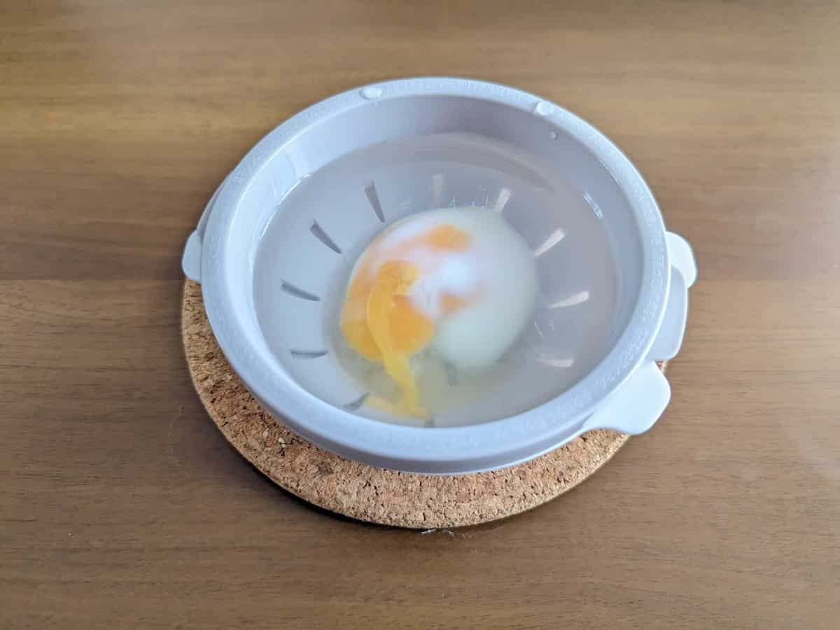 電子レンジ調理器 半熟たまご風 W 使い方