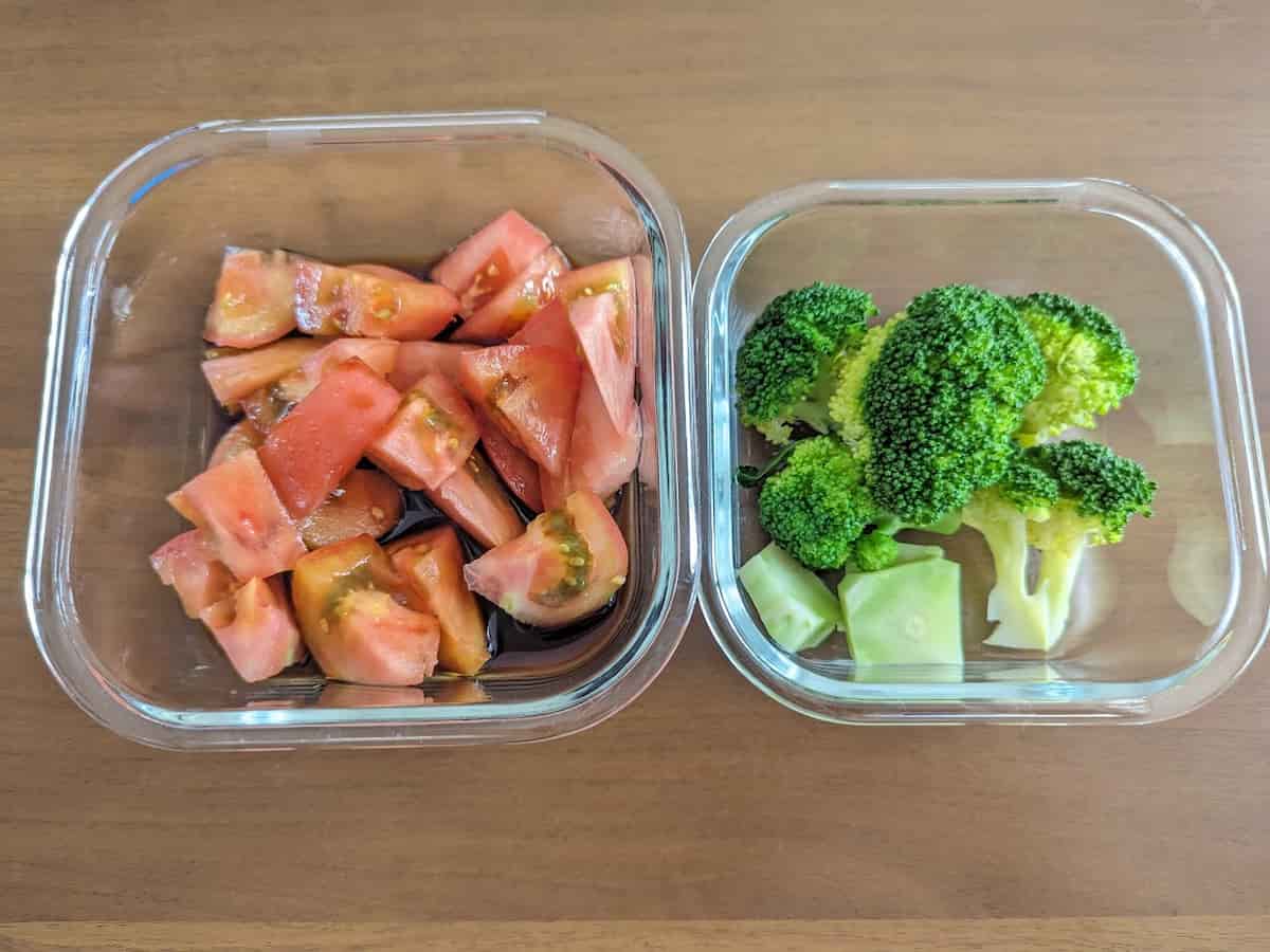 耐熱ガラス食器(正方形)使用例