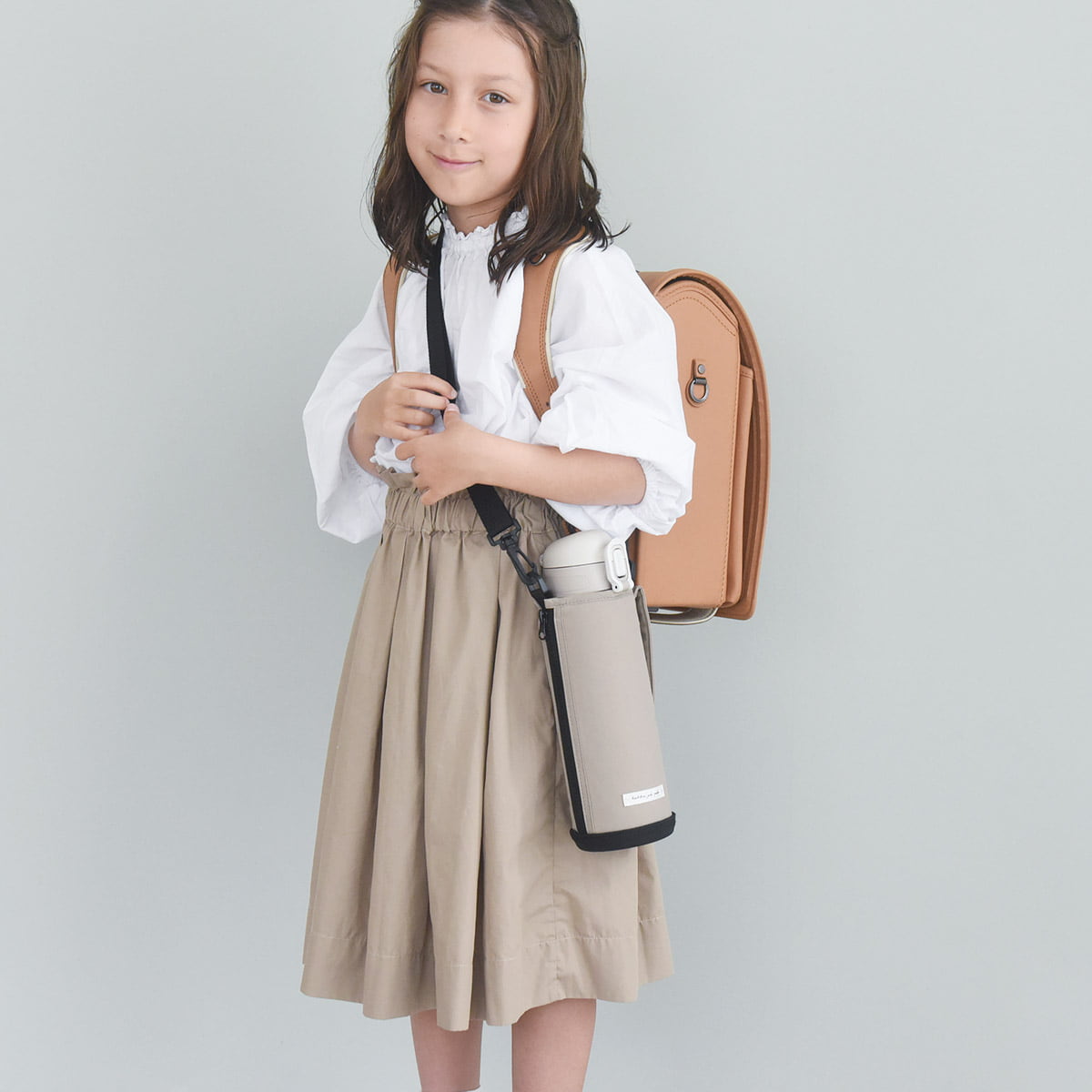 kukka ja puu 北欧モダンなシンプル水筒 キッズボトル 1L カバー付/クッカヤプー