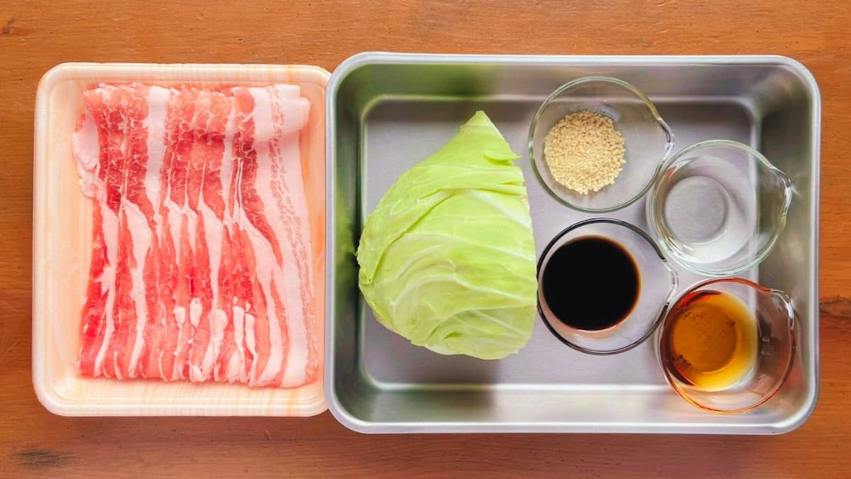 豚とキャベツのあっさり煮風