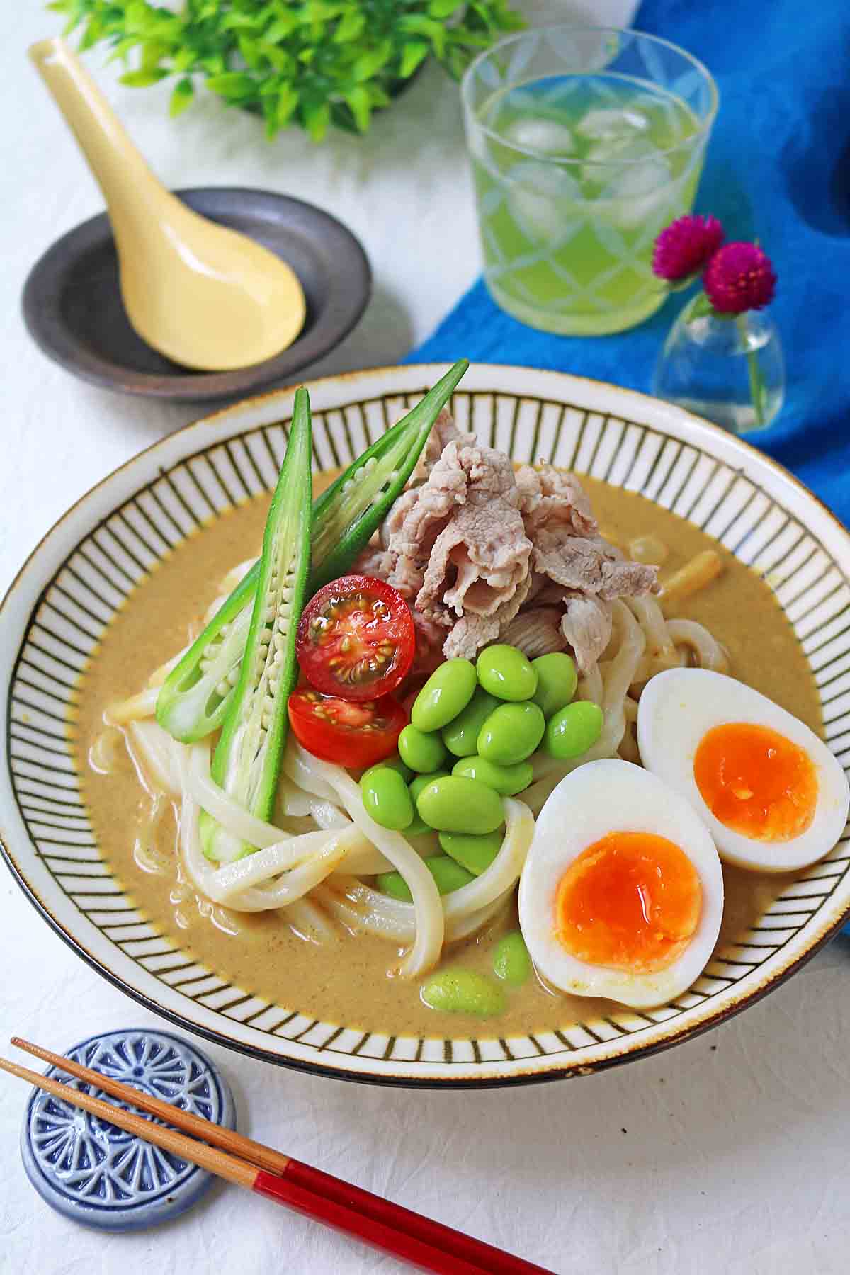 カレー冷やしうどん1
