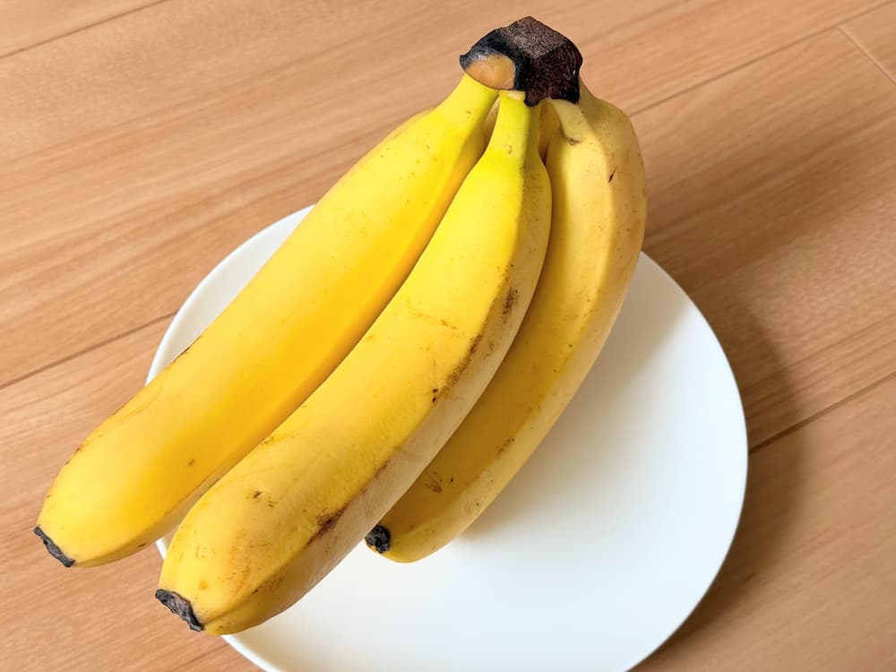 形が丸くずんぐりしているバナナ