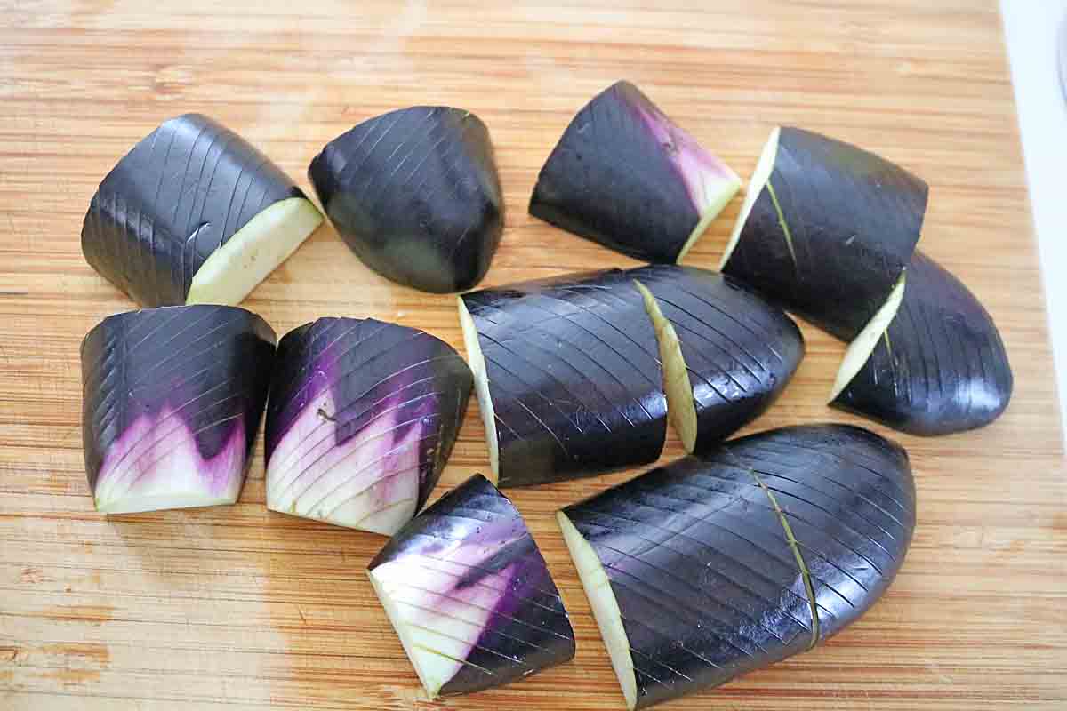 なすと厚揚げ照り焼き9