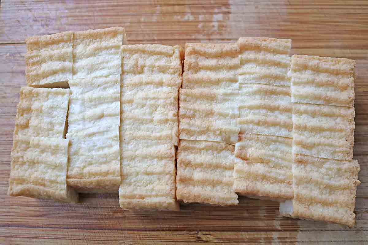 なすと厚揚げ照り焼き8