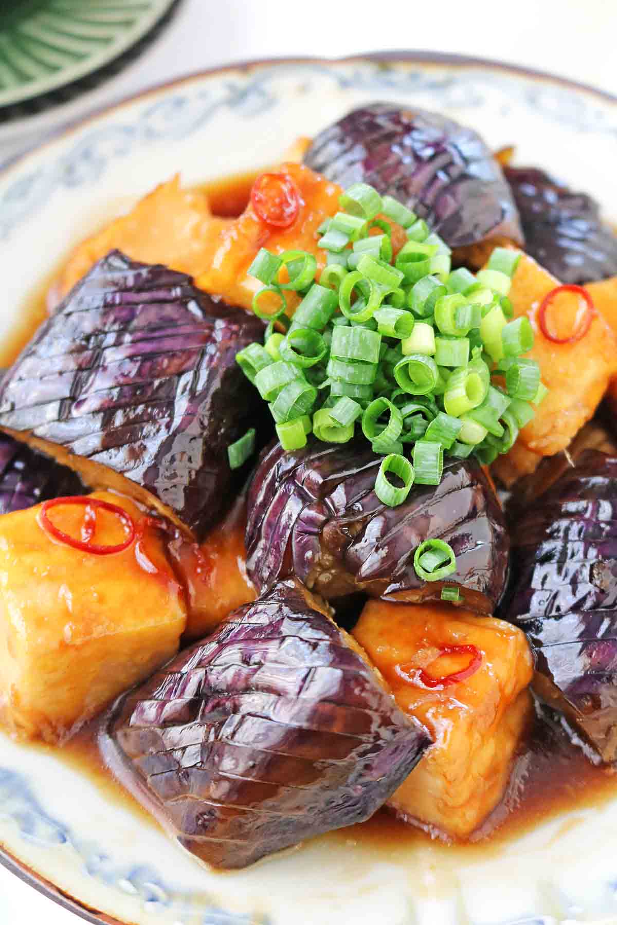 なすと厚揚げ照り焼き2