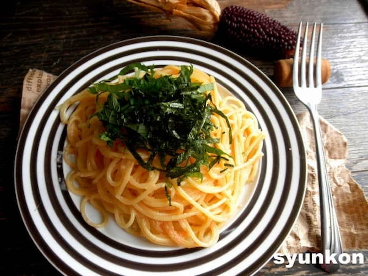 山本ゆりさん 和えるだけ明太子スパゲッティ