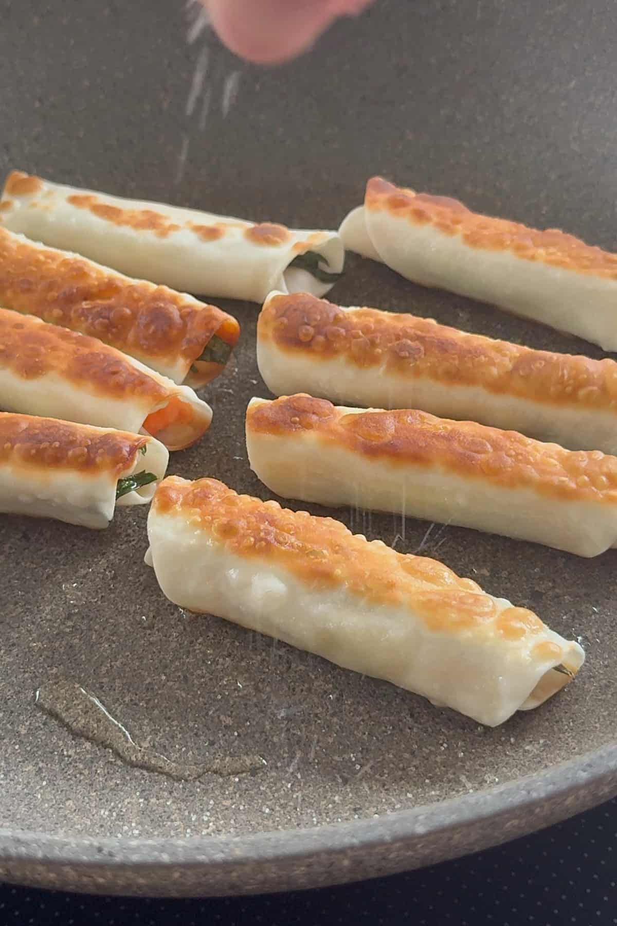明太しそチーズ焼き工程2