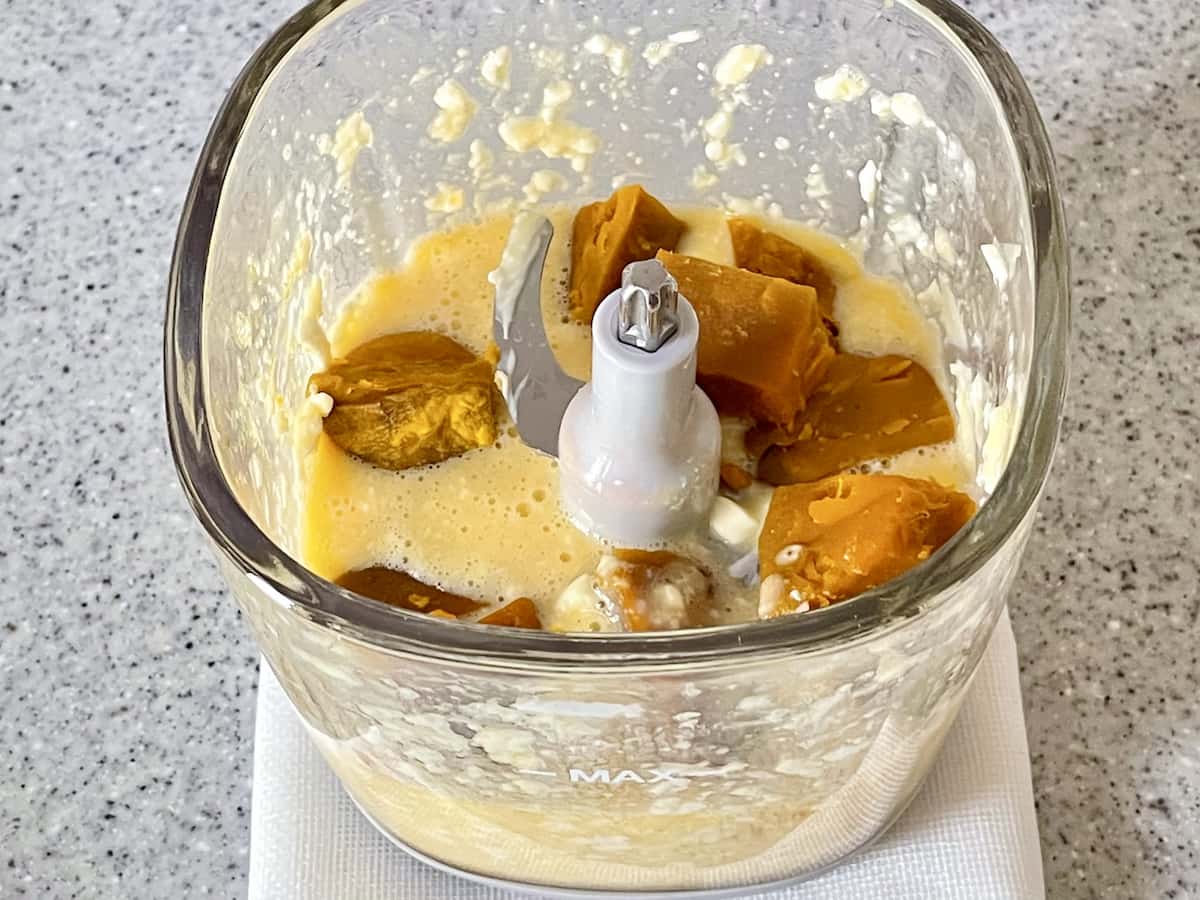 「パンプキンチーズケーキのクッキータルト」レシピ