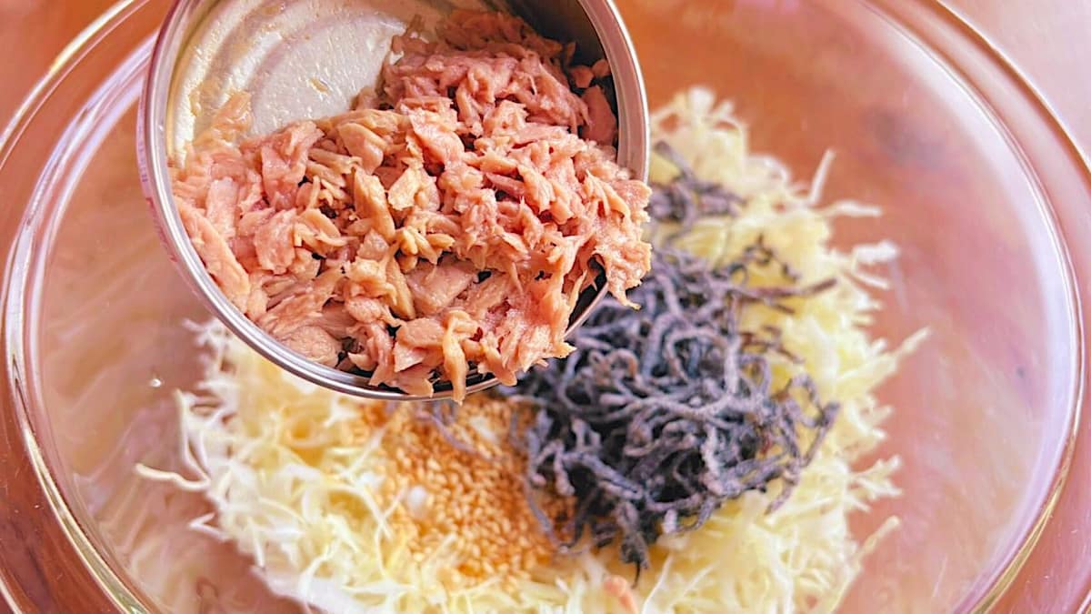 爆速ツナ塩昆布キャベツ