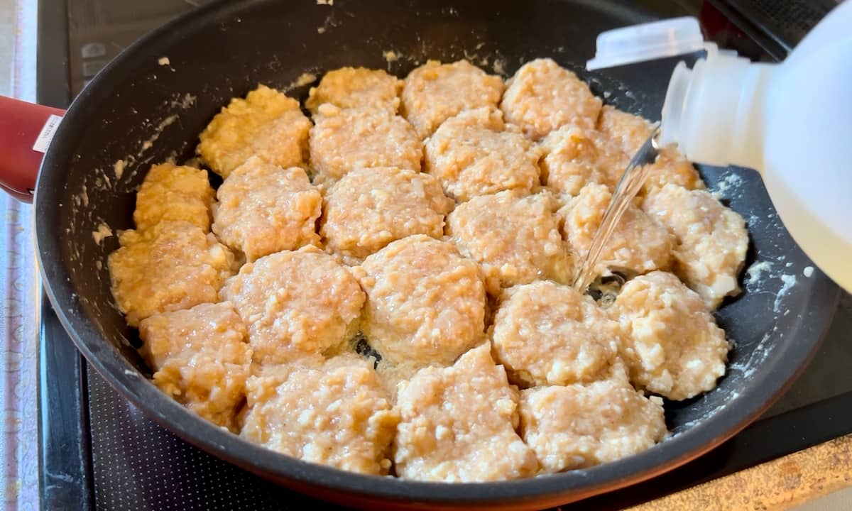 「れんこん鶏つくね」レシピ
