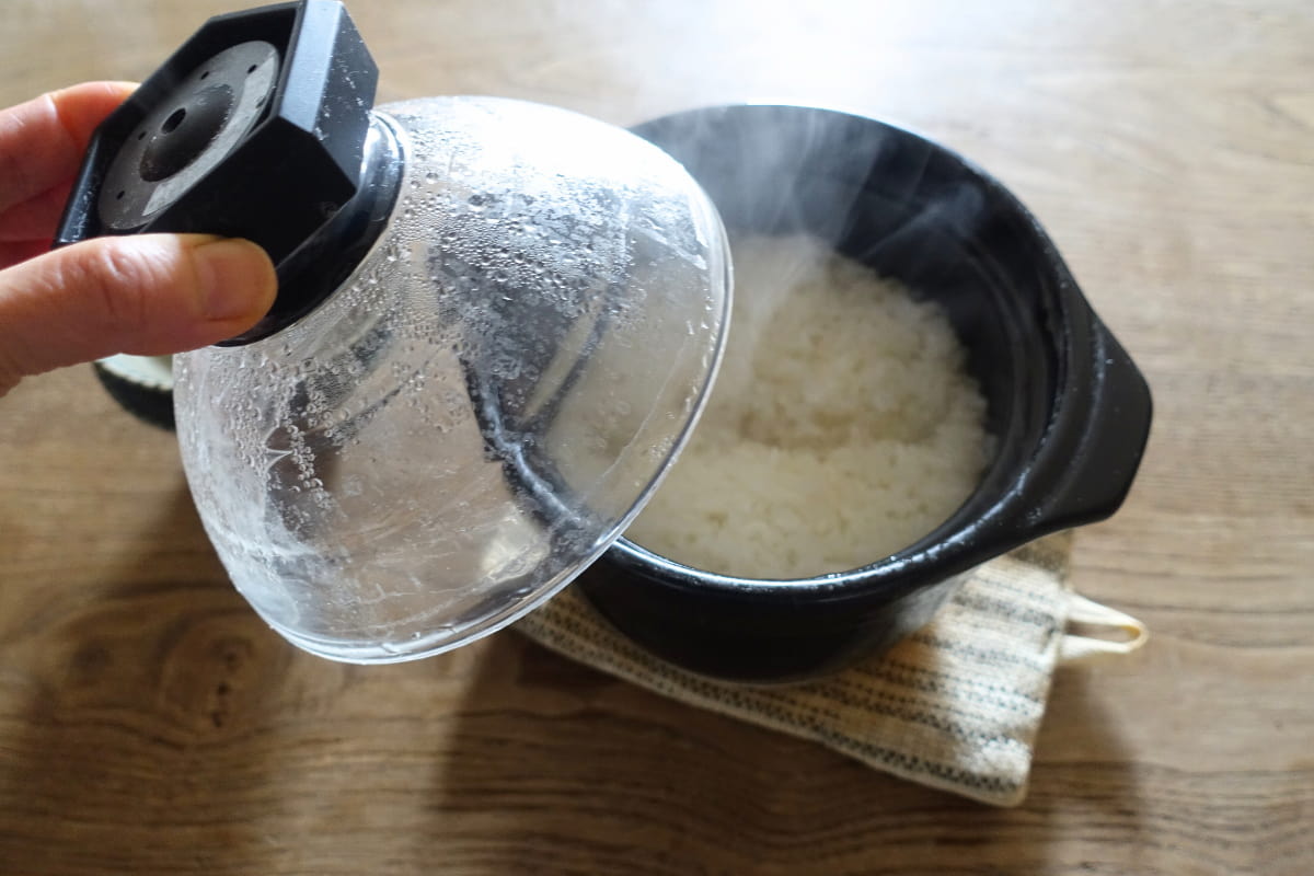 HARIO（ハリオ） フタがガラスのご飯釜