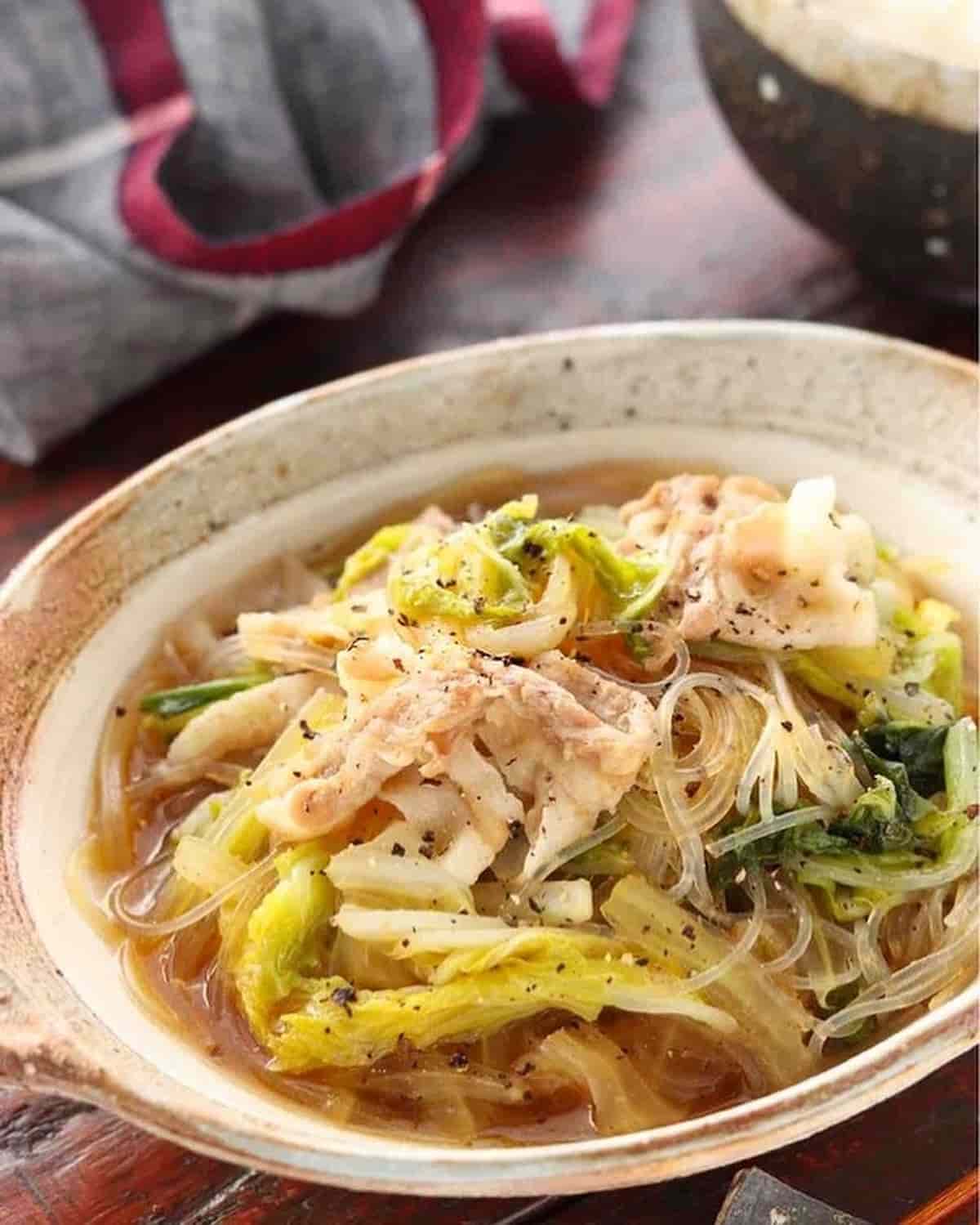 つるんと味しみでおいしい♪Yuuさんの「春雨スープ&鍋」レシピ