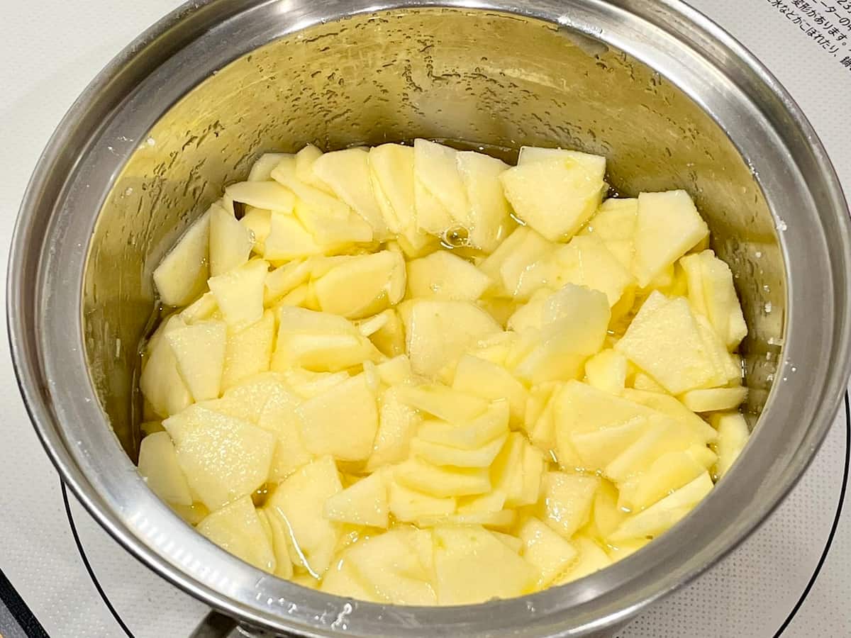 果肉感たっぷり手作りりんごジャム