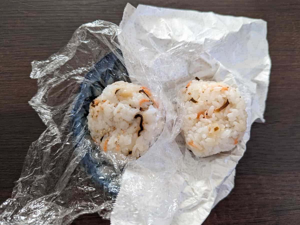 セリア おむすびホイルシート　使用例