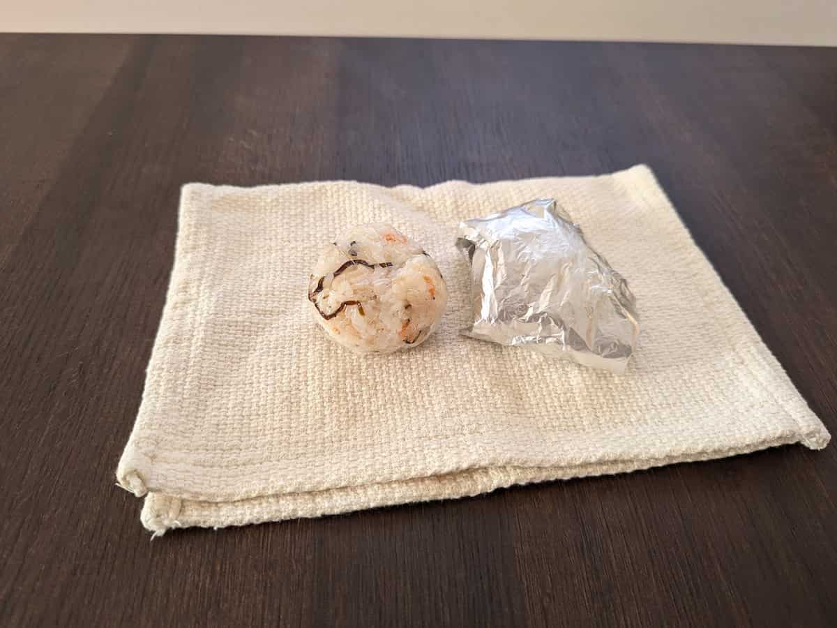 セリア おむすびホイルシート　使用例