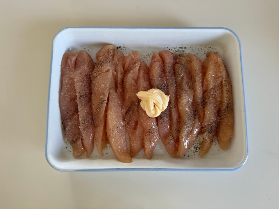 下味にマヨネーズ
