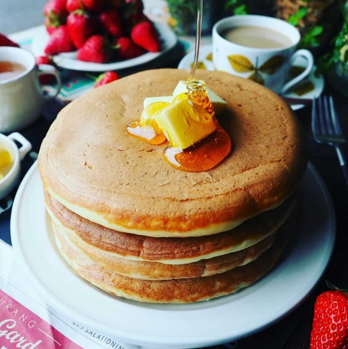 しゃなママさん 豆腐とヨーグルトのヘルシーパンケーキ