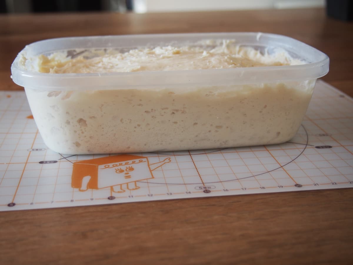 生食パン発酵後