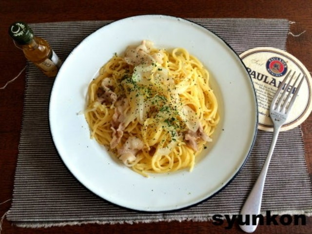 「新玉ねぎと豚バラのスパゲッティ」レシピ