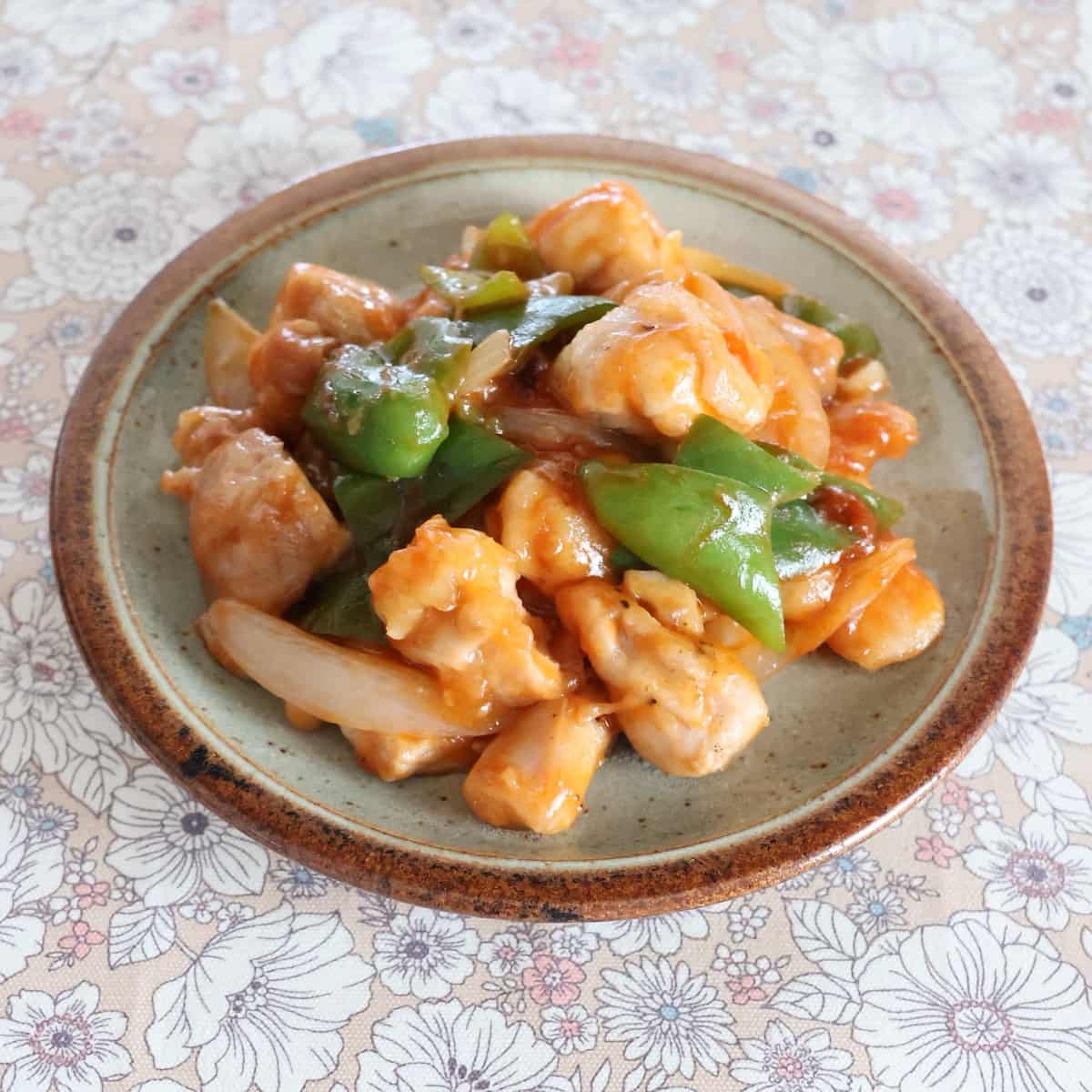 鶏肉のケチャップ炒め