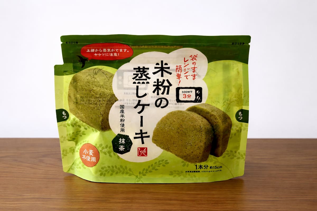 袋のままレンジで3分！カルディ「抹茶蒸しケーキ」がもっちりふわふわでおいしい