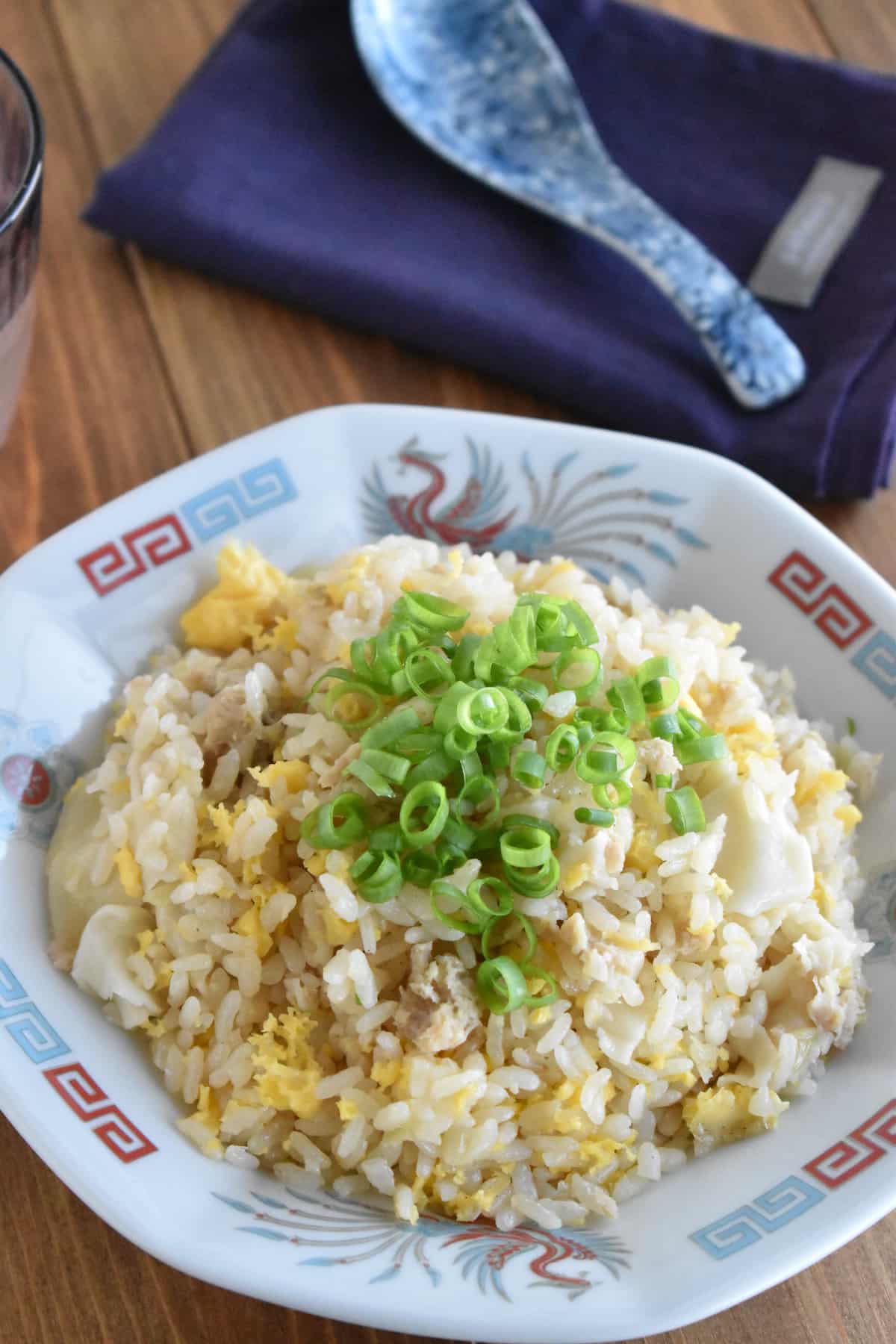 炊飯器で餃子チャーハン