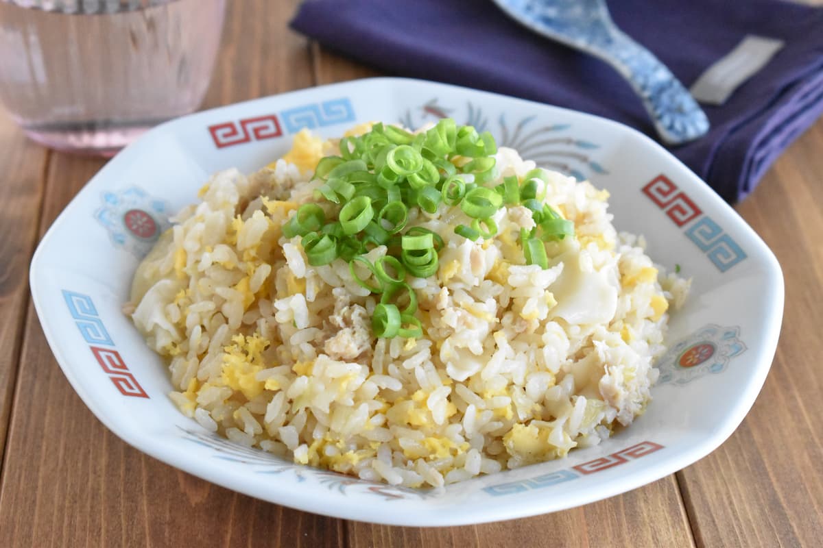 炊飯器で餃子チャーハン