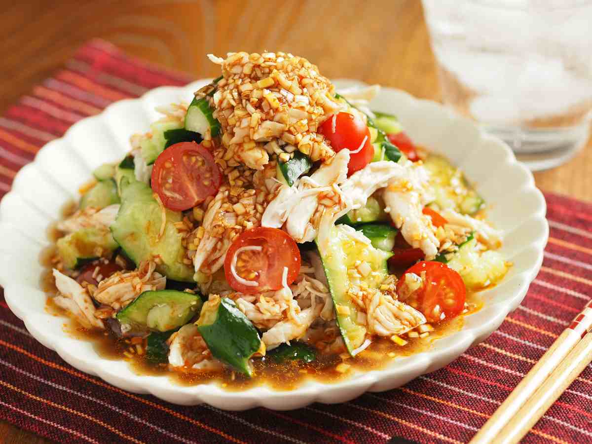 コスパ抜群！レンジで簡単「ささみときゅうりのよだれ鶏風」