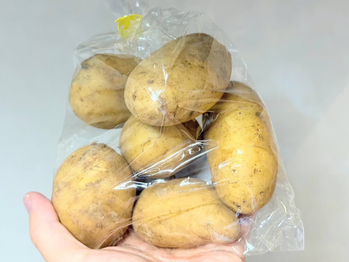 新じゃがいもは緑色に変色しやすい