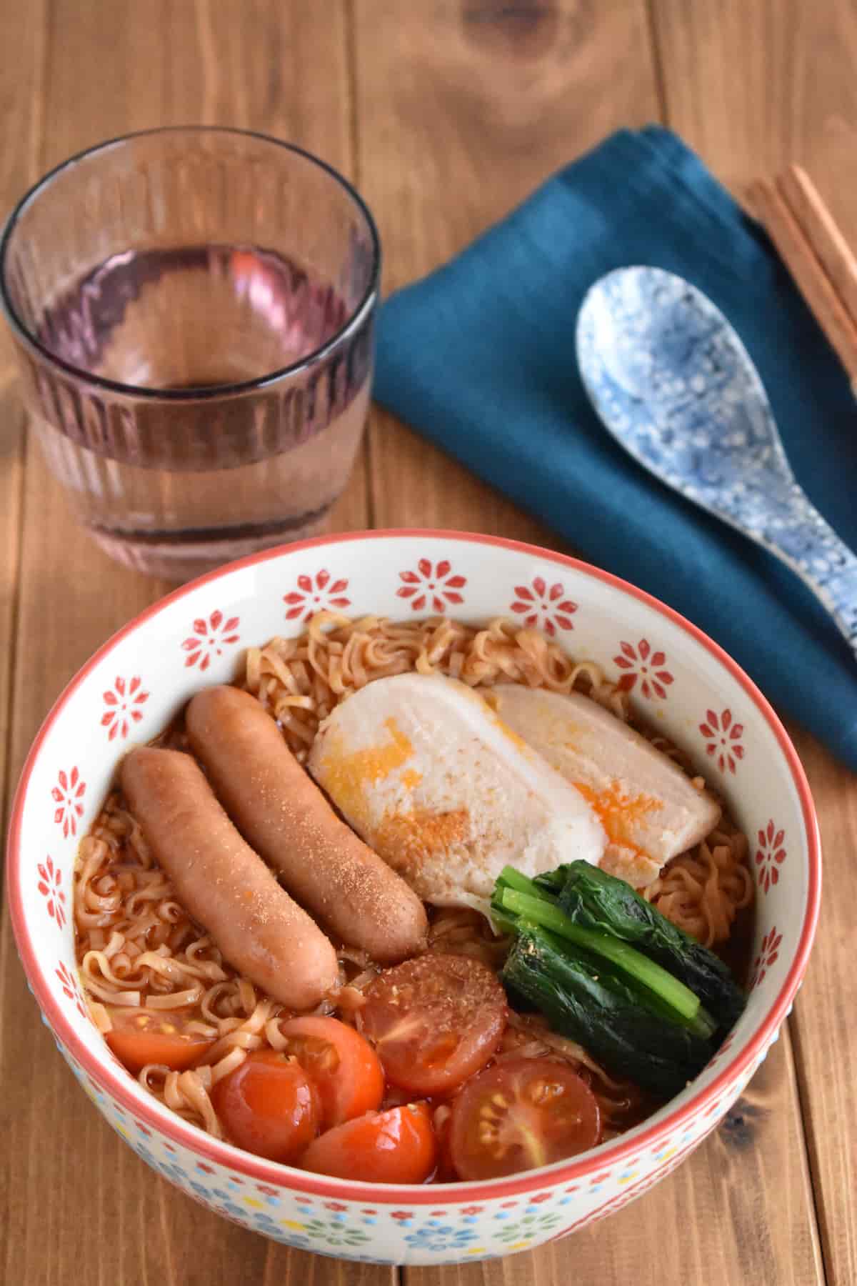 チキンラーメンで麻辣湯