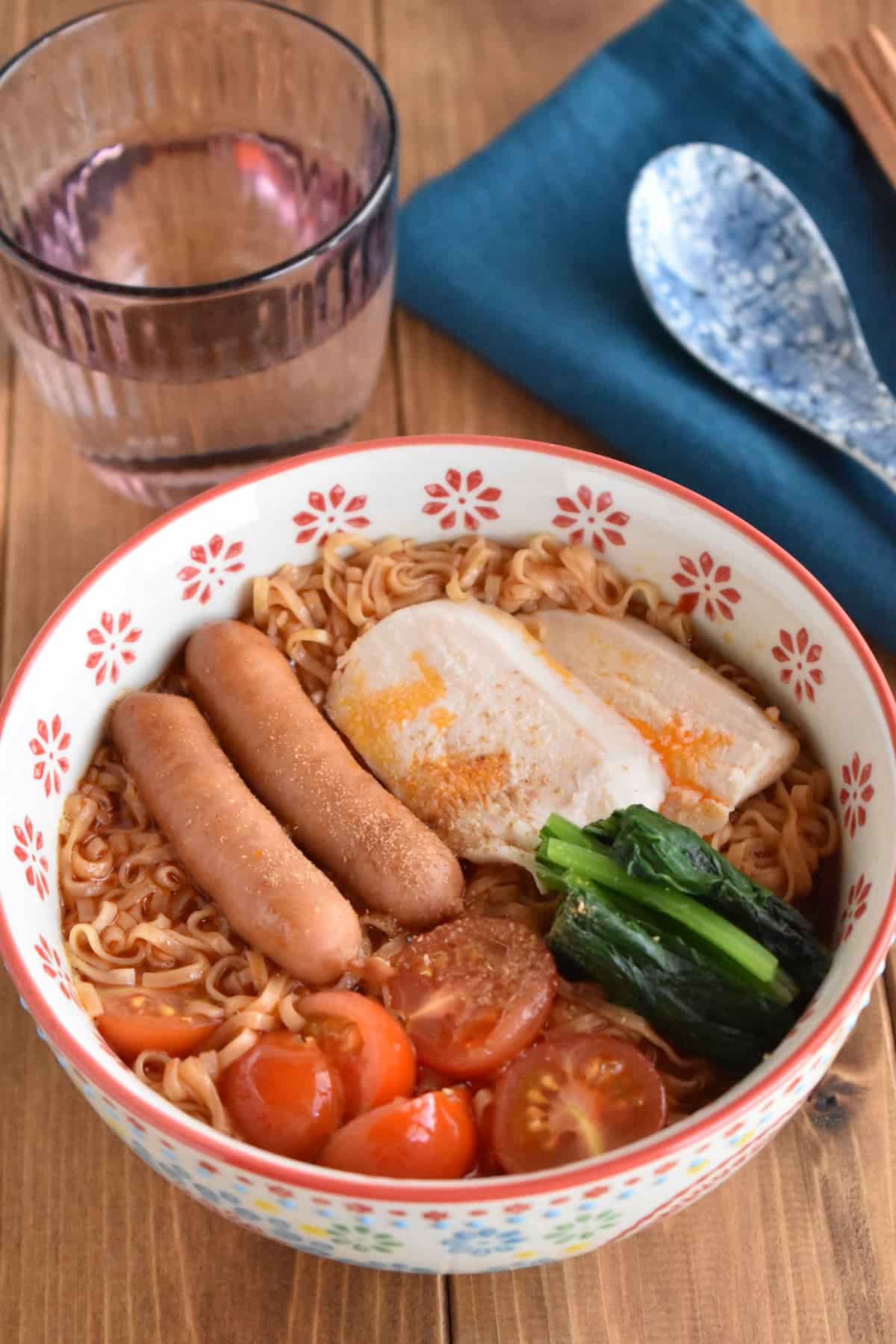 チキンラーメンで麻辣湯