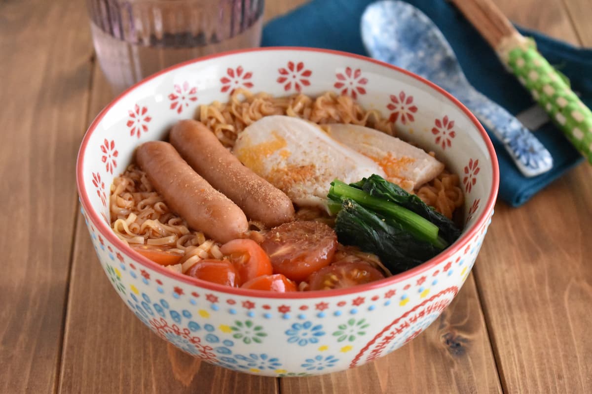チキンラーメンで麻辣湯