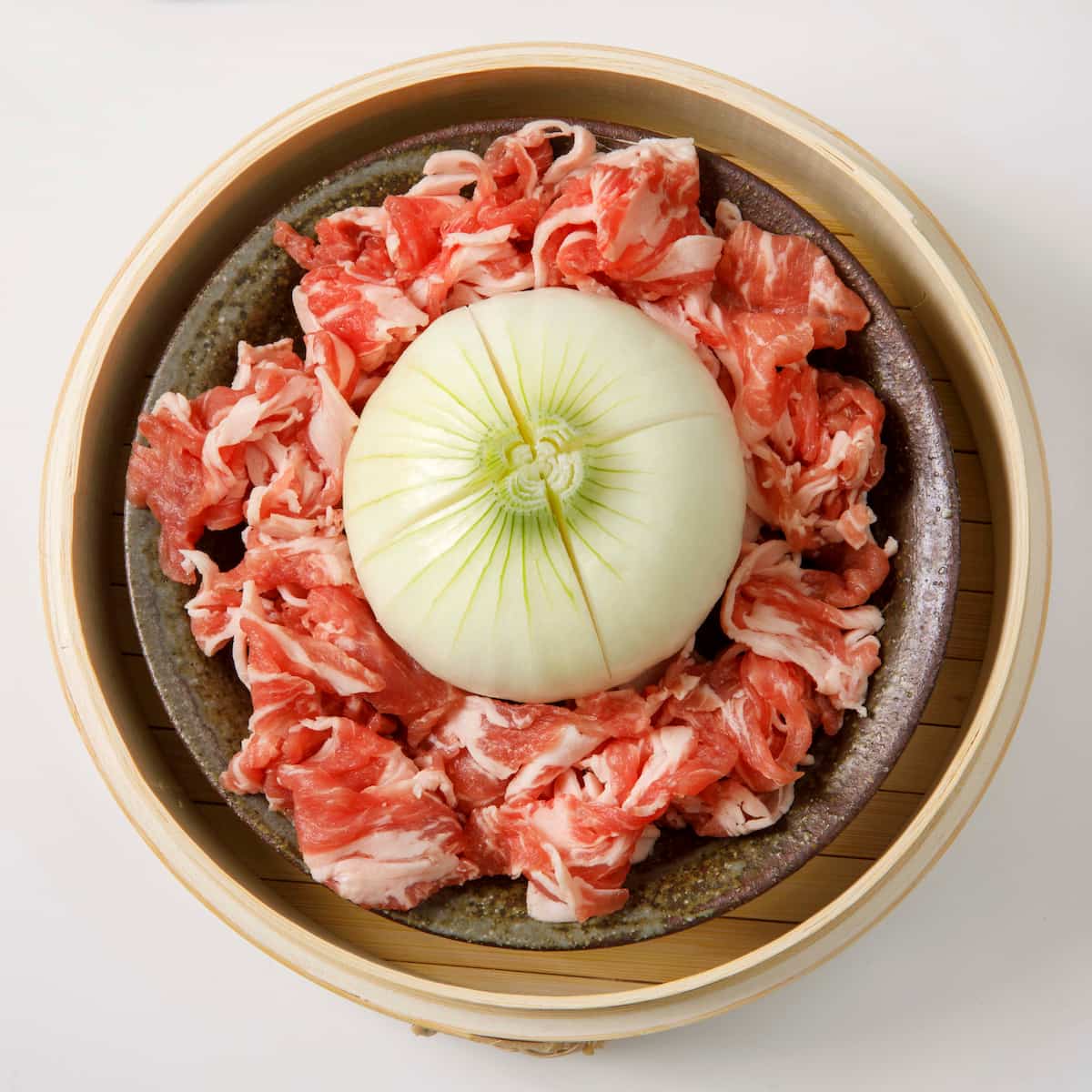 新玉の豚こま蒸し 工程2