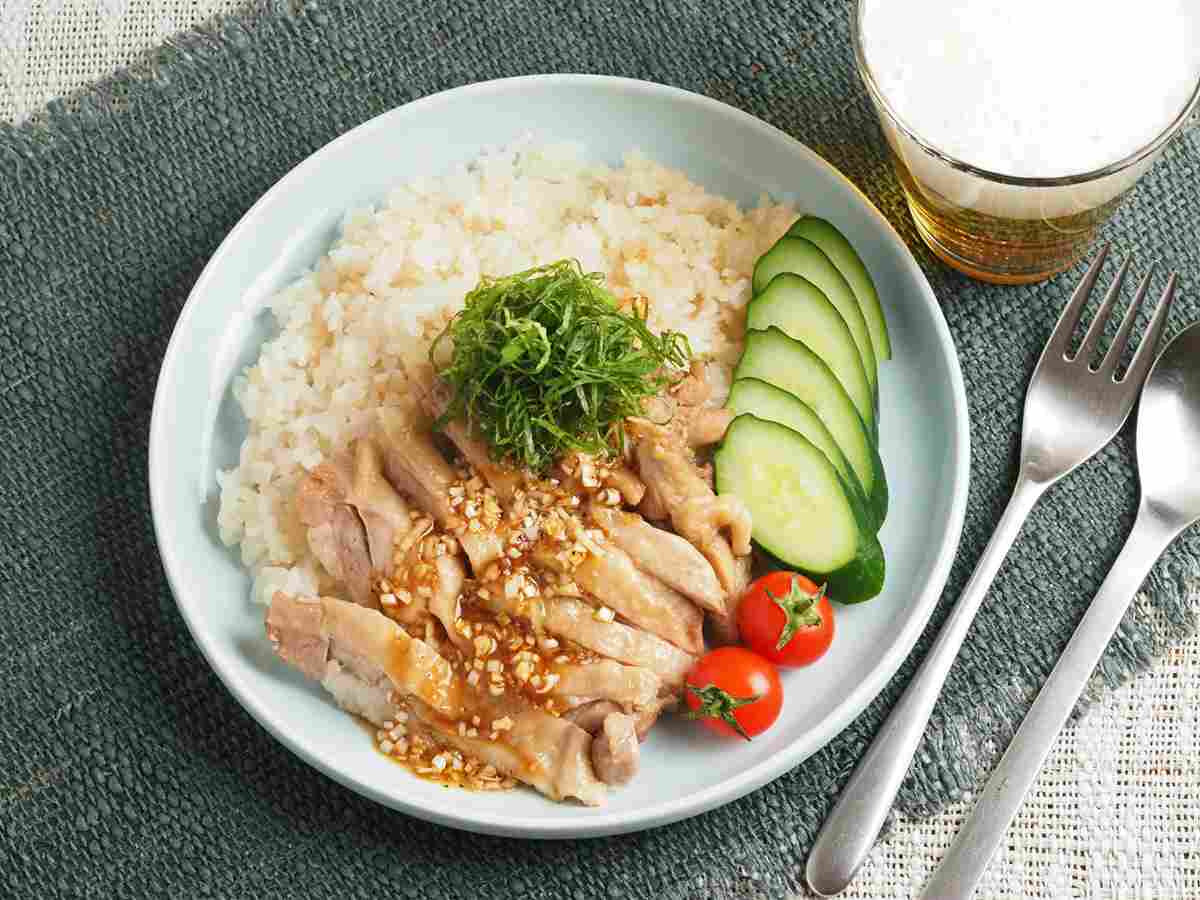 ポン酢しょうゆカオマンガイ｜炊飯器で簡単！ナンプラーなしでも旨いタイ風鶏飯