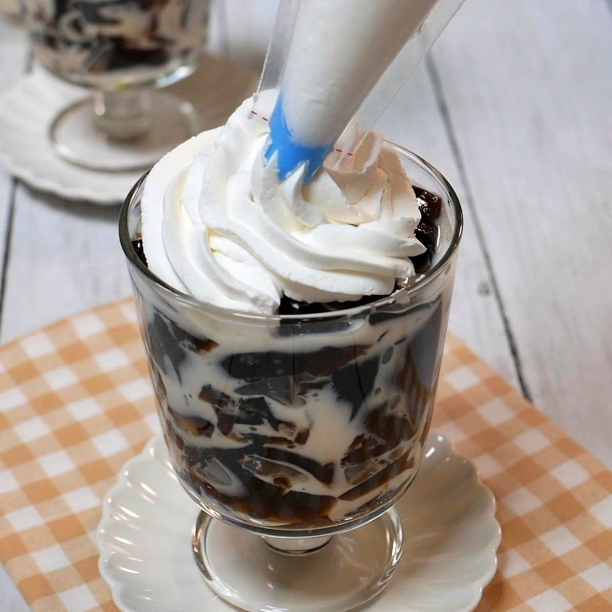 コーヒーゼリートッピング